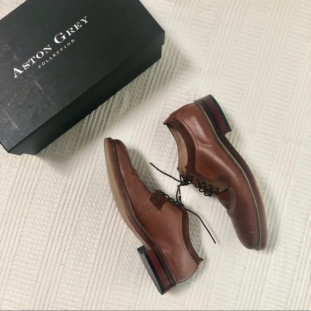 Aston Grey | Zottier Leather Oxfords w/ Box 9